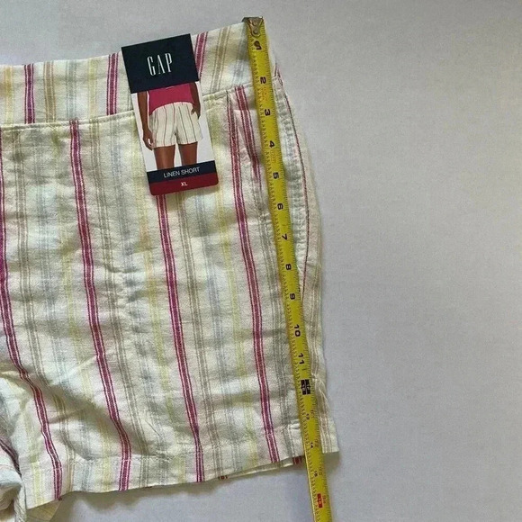 GAP Women’s XL Linen Shorts Pull-On Elastic Waist Lightweight Summer Casual - Picture 4 of 12